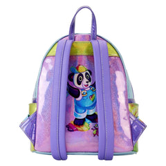 Loungefly Lisa Frank Color Block Double Strap Shoulder Mini Backpack