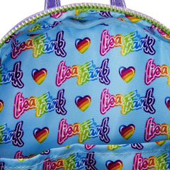 Loungefly Lisa Frank Color Block Double Strap Shoulder Mini Backpack