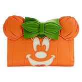 Loungefly Disney Minnie Mouse Glow in the Dark Pumpkin Flap Wallet