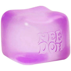 Schylling NeeDoh Nice Cube -Sensory Squeeze Toy with Super Solid Squish - 2.25" Cube (Purple)
