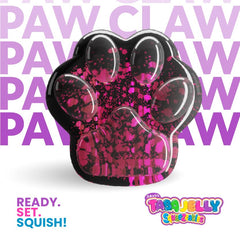 Taba Jelly Squishies Paw Claw - FuFu Squeeze Stress Relief- Stretchy & Sticky Fun Sensory Play with Decorations - Relaxing Fidget for Anxiety Relief & Calming Exercise