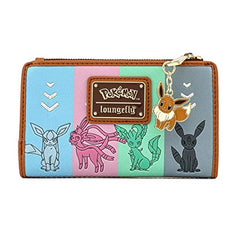 Loungefly Pokemon Eevee Evolutions Flap Wallet