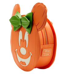 Loungefly Disney Glow Face Minnie Pumpkin Mini Backpack