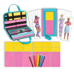 Fashion Plates Sweet Styles — Mix-and-Match Drawing Set and Travel Case — Make 100s of Fabulous Fashion Designs — Ages 6+