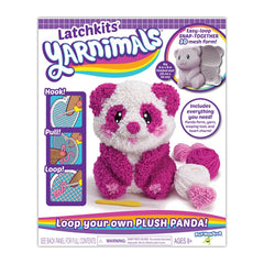 Yarnimals Panda — Loop Your Own Panda — Craft Kit —Make Your Own Animal Toy — Ages 8+