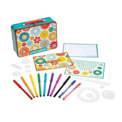 Spirograph Lunchbox Set - Arts and Crafts, Kids Toys, Art Supplies, Craft Supplies, Drawing Kit, Spiral Art, Classic Gear Design Kit, Case, Pens, Design Sheet Included, Ages 8+