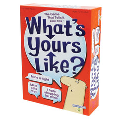 PlayMonster What's Yours Like - Hilarious Party Card Game - Describe What Your Guess Word is Like - Ages 12+