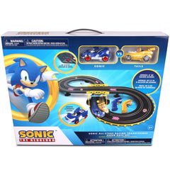 NKOK Sonic & Tails RC Slot Car Race Set with Figure-8 Track, Ages 5+