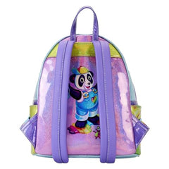 Loungefly Lisa Frank Color Block Double Strap Shoulder Mini Backpack
