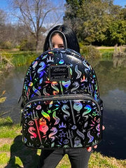 Loungefly Little Mermaid Iridescent Ursula AOP Toyz N Mini Backpack