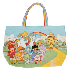 Loungefly Rainbow Brite The Color Kids Rainbow Handle Canvas Tote Bag