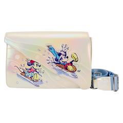 LOUNGEFLY Mickey & Friends Winter Wonderland Crossbody Bag