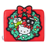 LOUNGEFLY Sanrio Christmas Wreath Zip Around Wallet