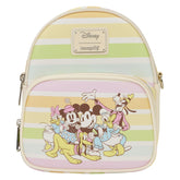 Loungefly Disney Mickey & Friends Rainbow Stripes Mini Backpack