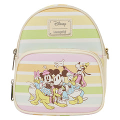 Loungefly Disney Mickey & Friends Rainbow Stripes Mini Backpack