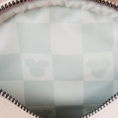 Loungefly Minnie Mouse Checkered Texture Convertible Mini Backpack