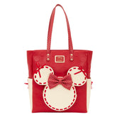 Loungefly Minnie Mouse Rock The Dots Coquette Tote Bag