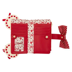 Loungefly Minnie Mouse Rock The Dots Coquette Flap Wallet