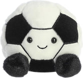 Aurora® Adorable Palm Pals™ Striker Soccerball™ Stuffed Animal - Fun Collectible Plush for Kids and Adult Collectors - Perfect for Decorating Rooms and Birthday Gifts - Black 4 Inches