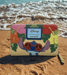 LOUNGEFLY Disney Lilo & Stitch Groovy Zip-Around Wallet – St