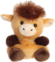 Aurora® Adorable Palm Pals™ Hubert Highland Cow™ Stuffed Animal - Pocket-Sized Play - Collectable Fun - Brown 5 Inches