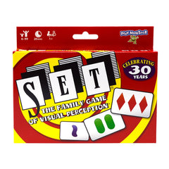 Set Game – Bilingual English/French Card Game for Kids and Adults – Fast-Paced Pattern Recognition Family Game – Includes 81 Cards – Ages 6+