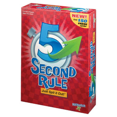 5 Second Rule Game - Simple Questions Card Game for Family Fun, Party, Kids, Travel, Game Night & Sleepovers - Think Fast and Shout Out Answers - For Ages 10+
