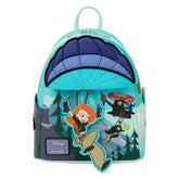 Loungefly Disney Kim Possible Ron and Rufus Paragliding Mini Backpack