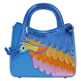 Loungefly Disney Pixar Up Kevin Colorful Embroidered Crossbody Bag