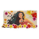Loungefly Disney Moana Embroidered Floral Live Zip Around Wallet