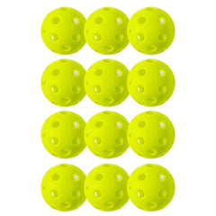 Franklin Sports X-26 Pickleballs - Indoor - 12 Pack - USAPA Approved - Optic