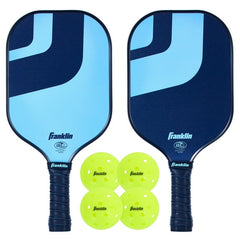 Franklin Sports Dagger Fiberglass Pickleball Paddle + Ball - 2 Player Set