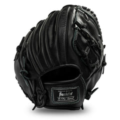 Franklin Sports Baseball Fielding Glove - Men's Adult/Youth Baseball Glove - CTZ5000 Black Cowhide Infield Glove - 12" Basket Web Infielders, Pitchers