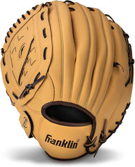 Franklin Sports Field Master Baseball Glove - 14" LHT - Camel Brown