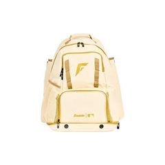 Franklin Sports MLB Gameday Baseball + Softball Backpack - Vanilla/Gold