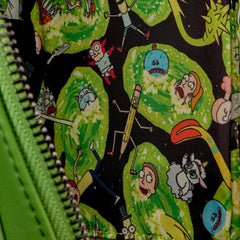 Loungefly Cartoon Network Rick and Morty Pickle Rick Crossbody Bag