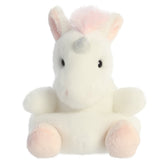 Aurora® Adorable Palm Pals™ Sassy Unicorn™ Stuffed Animal - Fun Collectible Plush for Kids and Adult Collectors - Perfect for Decorating Rooms and Birthday Gifts - White 4.5 Inches