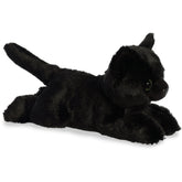 Aurora® Adorable Mini Flopsie™ Twilight Cat™ Stuffed Animal - Mini Companions Ready for Playful Adventures - for Kids All Ages, Toddlers, Adults, and Families - Black 8.5 Inches