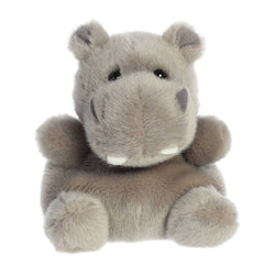 Aurora® Adorable Palm Pals™ Hunk Hippo™ Stuffed Animal - Pocket-Sized Play - Collectable Fun - Grey 5 Inches