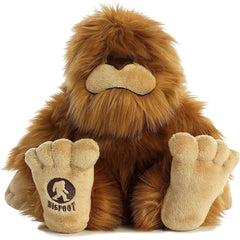 Aurora® Mysterious Fantasy Big Foot Stuffed Animal - Mythical Companion - Imaginative Adventures - Brown 10 Inches
