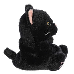 Aurora® Adorable Palm Pals™ Twilight Black Cat™ Stuffed Animal - Fun Collectible Plush for Kids and Adult Collectors - Perfect for Decorating Rooms and Birthday Gifts - 4.5 Inches