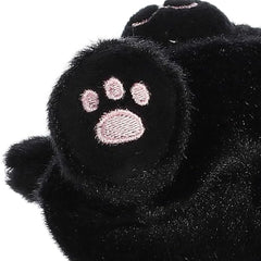 Aurora® Adorable Palm Pals™ Twilight Black Cat™ Stuffed Animal - Fun Collectible Plush for Kids and Adult Collectors - Perfect for Decorating Rooms and Birthday Gifts - 4.5 Inches
