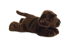 Aurora® Adorable Flopsie™ Max™ Chocolate Lab Stuffed Animal - Used to Create Imaginative Play Adventures - Perfect for Birthdays, Kids and Adults, All Ages - Brown 12.5 Inches