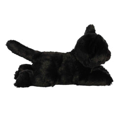 Aurora® Adorable Mini Flopsie™ Twilight Cat™ Stuffed Animal - Mini Companions Ready for Playful Adventures - for Kids All Ages, Toddlers, Adults, and Families - Black 8.5 Inches