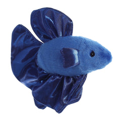 Aurora® Adorable Mini Flopsie™ Finley Betta Fish™ Stuffed Animal - Mini Companions Ready for Playful Adventures - for Kids All Ages, Toddlers, Adults, and Families - Blue 8.5 Inches