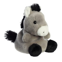 Aurora® Adorable Palm Pals™ Eli Donkey™ Stuffed Animal - Fun Collectible Plush for Kids and Adult Collectors - Perfect for Decorating Rooms and Birthday Gifts - Gray 4.5 Inches
