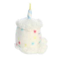 Aurora® Adorable Palm Pals™ Happy B'Day Cake Stuffed Animal - Fun Collectible Plush for Kids and Adult Collectors - Perfect for Decorating Rooms and Birthday Gifts - White 5.5 Inches