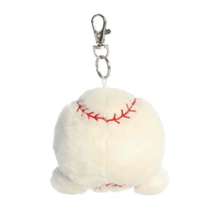 Aurora® Adorable Palm Pals™ Slugger Baseball™ Clip-On - Fun Collectible Plush For Kids and Adult Collectors - Perfect for Decorating Rooms and Birthday Gifts - White 4 Inches