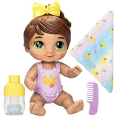 Baby Alive Shampoo Snuggle Sophia Sparkle Brown Hair 11 Inch Water Baby Doll Playset, Ages 3+