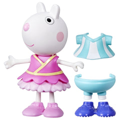 Peppa Pig Suzy Sheep-Up Figure with 6 Easy-On Fashion Accessories, Preschool Toy Ages 3+